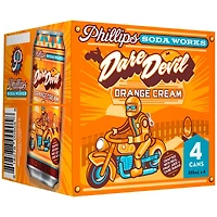 Phillips Dare Devil Orange Cream Soda Works - 4 X 355ml