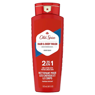Old Spice High Endurance Hair and Body Wash - Crisp Scent - 532ml
