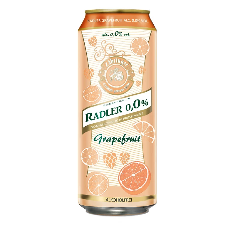 Zahringer Grapefruit Radler - 4x500ml