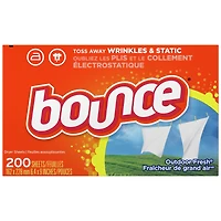 Bounce Sheet Outdoor Fresh Fabric Softener Dryer Sheets - 200s