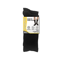 Therapy Plus Diabetic Crew Socks - Men's - Black - 2 pairs