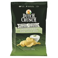 Dutch Crunch Kettle Cooked Potato Chips - Sour Cream & Dill - 200g
