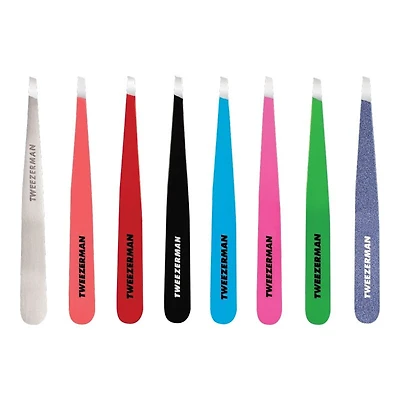 Tweezerman Slant Tweezers - Platinum Silver