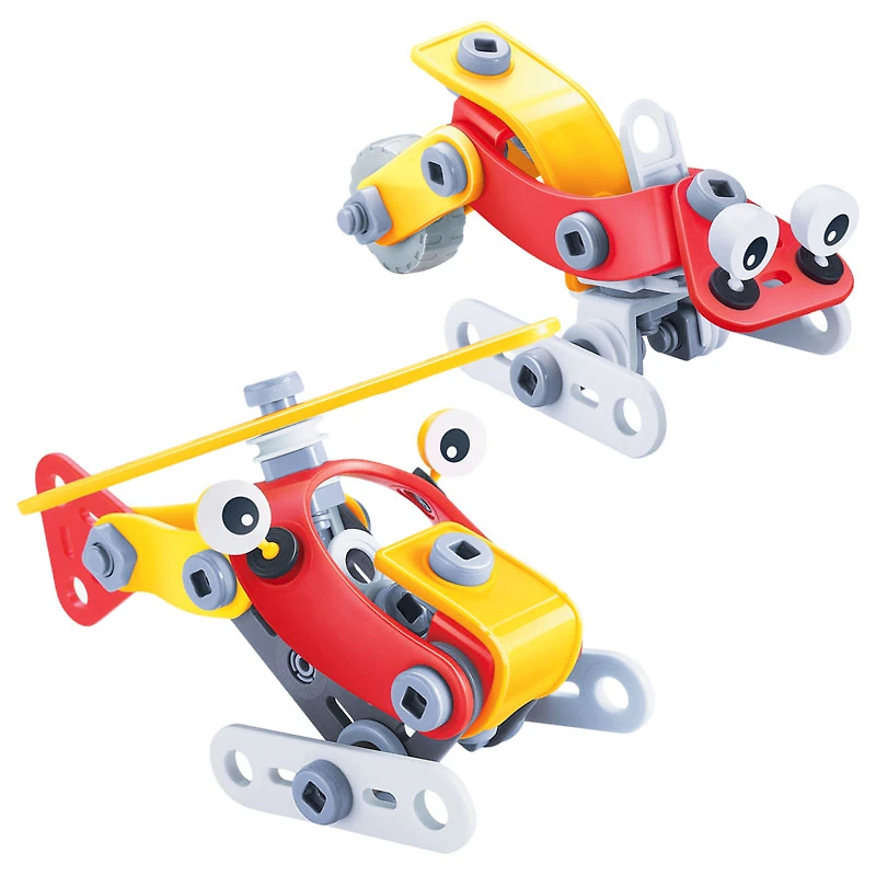 Black and Decker Helicopter and Vehicle 2 In 1 Models - 57 Piece