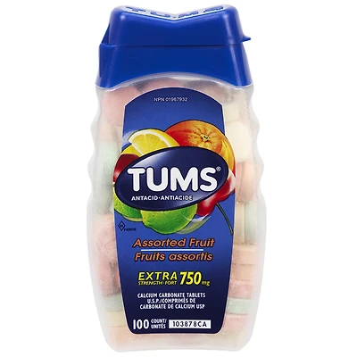 Tums Extra Strength - Assorted Fruit Flavours - 100s