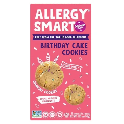 Allergy Smart Birthday Cake Cookies - 5pk/140g