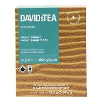 DAVIDsTEA Rooibos Tea - Super Ginger - 12's
