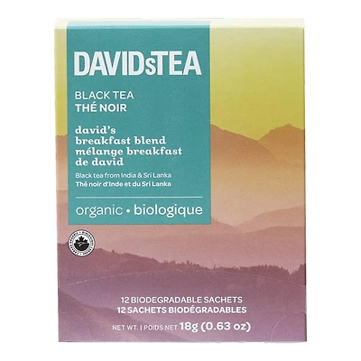 DAVIDsTEA Black Tea - David's Breakfast Blend - 12s