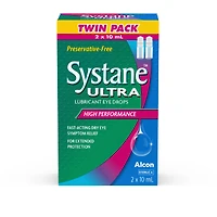 Systane Ultra Lubricant Eye Drops - 2x10ml
