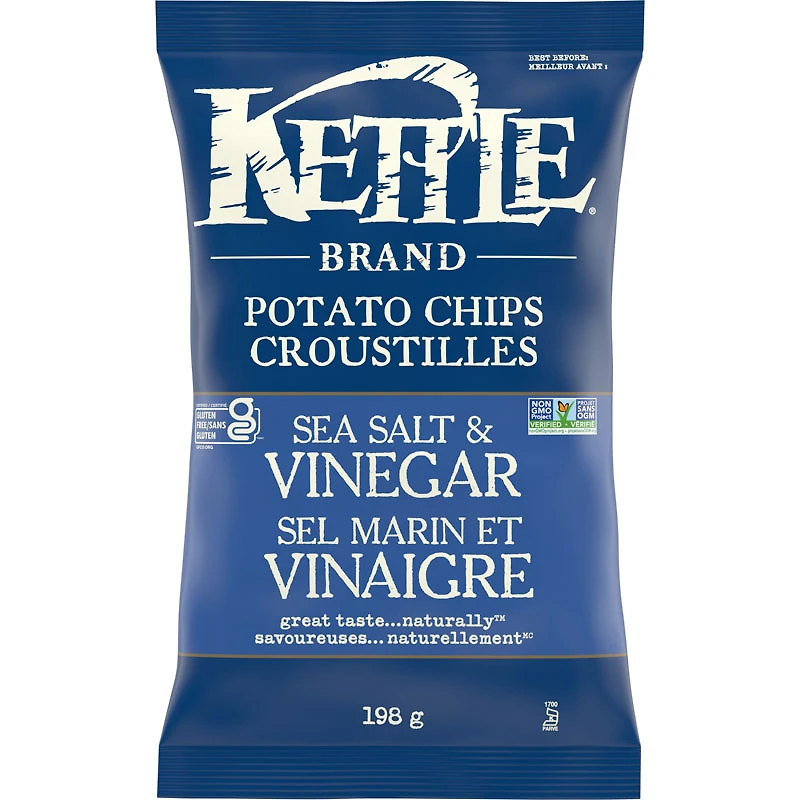 Kettle Chips Salt Vinegar - 198g