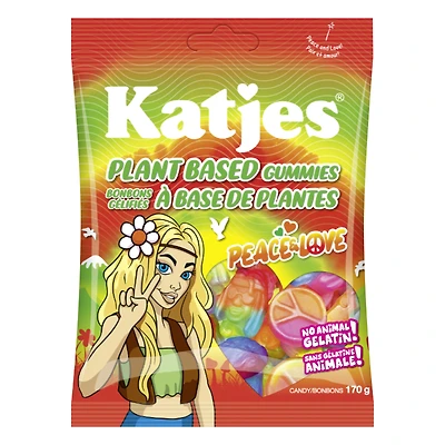 Katjes Peace and Love Candy - Plant Based Gummies - 170g
