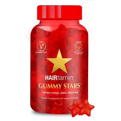 HAIRtamin Gummy Stars Vitamins - 60s