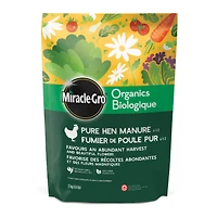 Miracle Gro Organics Pure Hen Manure Plant Food - 2kg