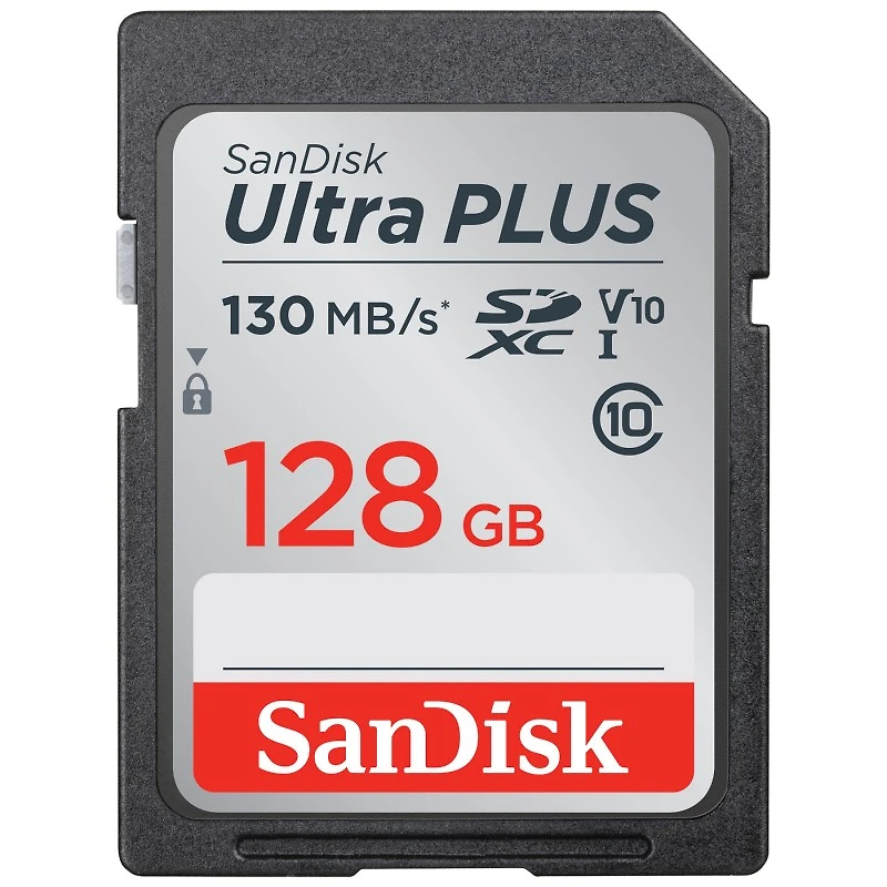 SanDisk Ultra Plus 128GB SDXC UHS-I Card A1 - SDSDUWC-128G-CN6IN