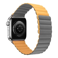 LOGiiX Vibrance Link Strap for Apple Watch - 42/44/45/49mm - Mustard Yellow/Grey