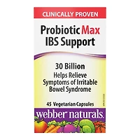 Webber Naturals Probiotic Max IBS Support 30 Billion Vegetarian Capsules - 45's