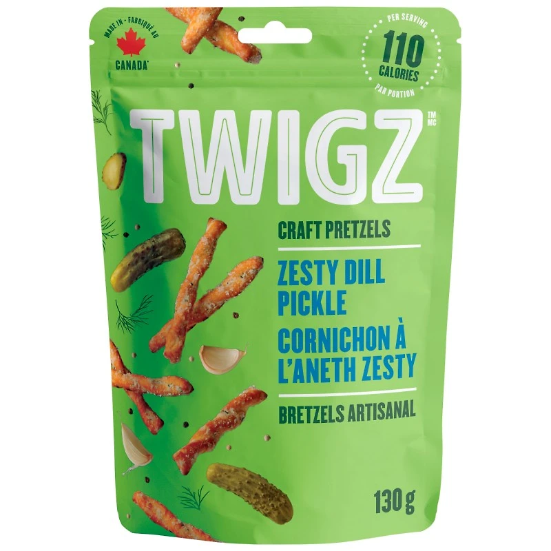 Twigz Pretzels Dill Pickle - 130gram