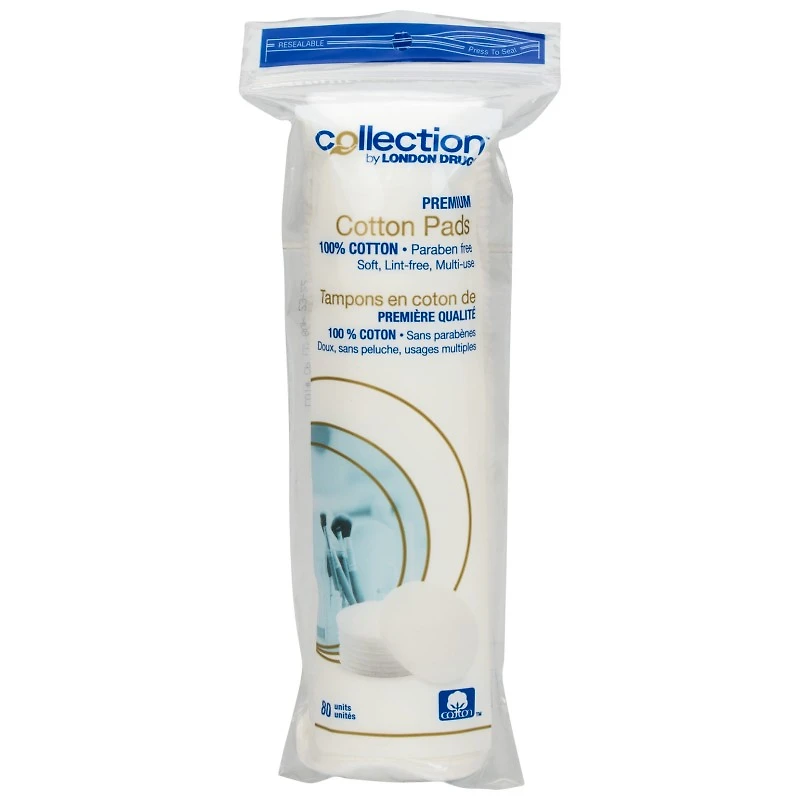 Collection by London Drugs Premium Cotton Pads 100% Cotton - 80s