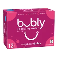 Bubly Sparkling Water - Raspberry - 12x355ml