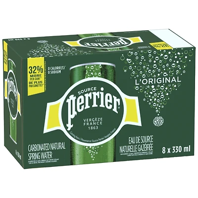 Perrier Slim Can - Original - 8x330ml