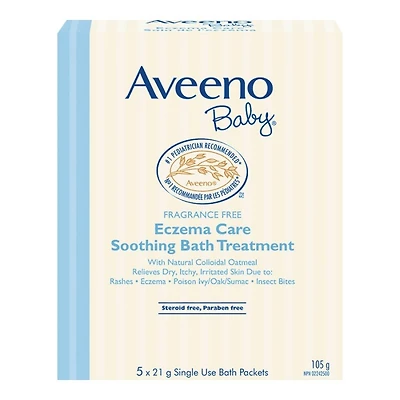 Aveeno Baby Eczema Care Soothing Bath Treatment - Sachet - 5 x 21g