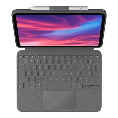 Logitech Combo Touch Keyboard and Folio Case for iPad 10th gen - Oxford Grey - 920-011433