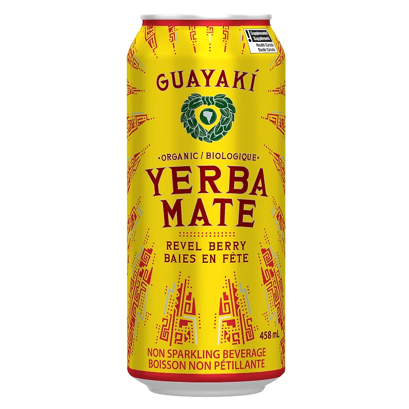 Guayaki Organic Yerba Mate Energy Drink - Revel Berry - 458ml