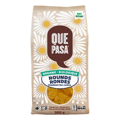 Que Pasa Unsalted Round Chips - 300g