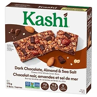 Kashi Chewy Chia Whole Grain Bars - Dark Chocolate, Almond and Sea Salt - 5pk/175g