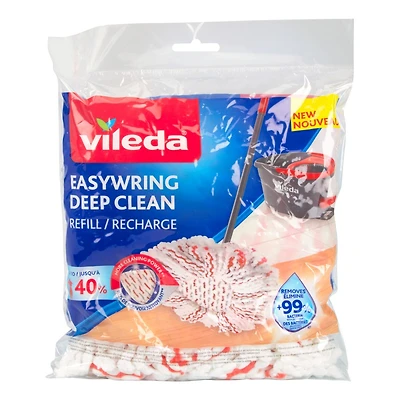 Vileda Easy Wring Refill - White/Red