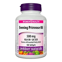 Webber Naturals Evening Primrose Oil Softgels - 500mg - 180's