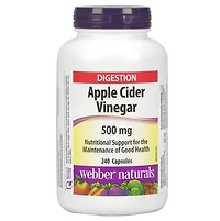 Webber Naturals Apple Cider Vinegar Capsules - 500mg - 240s