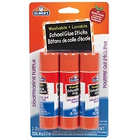 Elmer's Disappearing Purple Glue Sticks - 3x20g