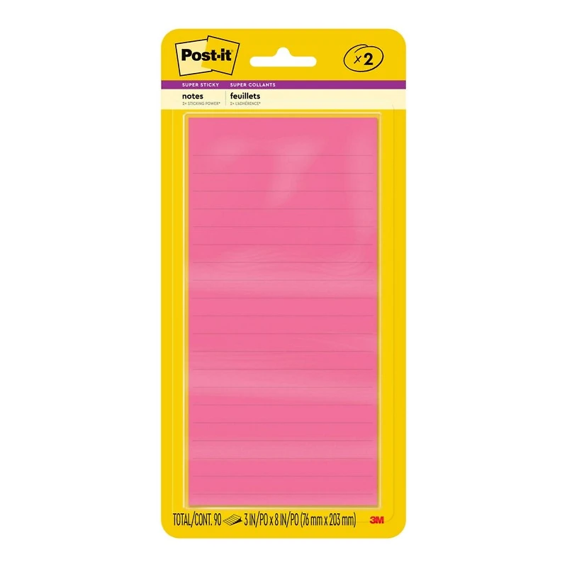 Post-it Super Sticky Energy Boost Collection Notes - 2 x 45 sheets