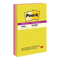 Post-it Super Sticky Summer Joy Collection Notes - 3 x 90 sheets
