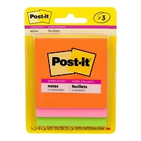 Post-it Super Sticky Energy Boost Collection Notes - 3 x 45 sheets