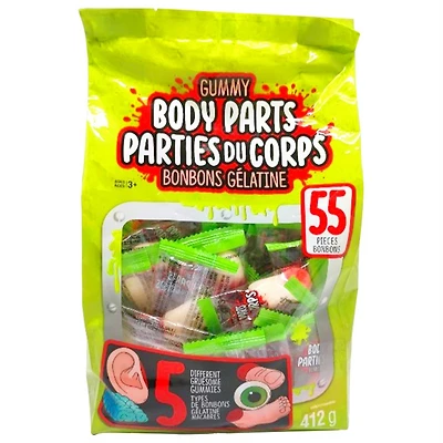 Gummy Body Parts Candy - 450g/55s