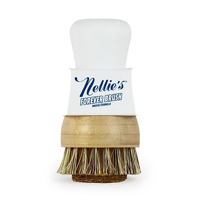 Nellie's Forever Dish Brush with Replacement Head - White