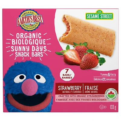 Earth's Best Organic Sunny Day Snack Bars - Apple - 133g