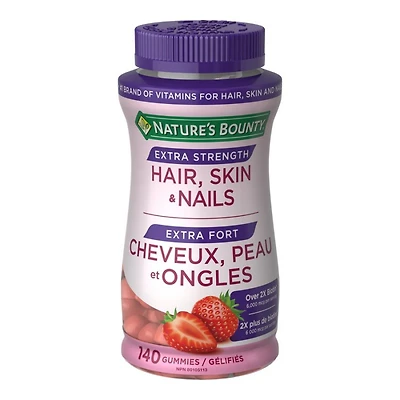 Nature's Bounty Hair, Skin & Nails Extra Strength Multivitamin Gummies - 140's