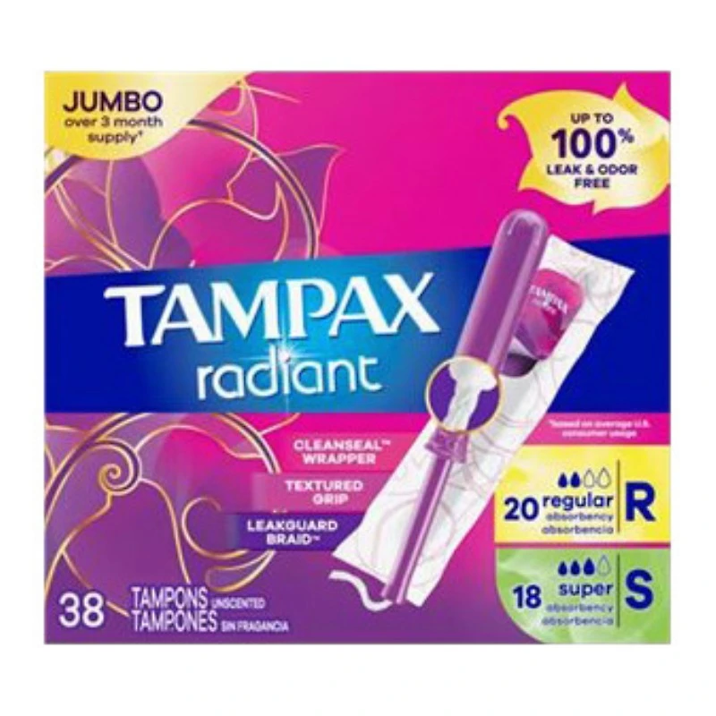 TAMPAX RADIANT TAMPONS