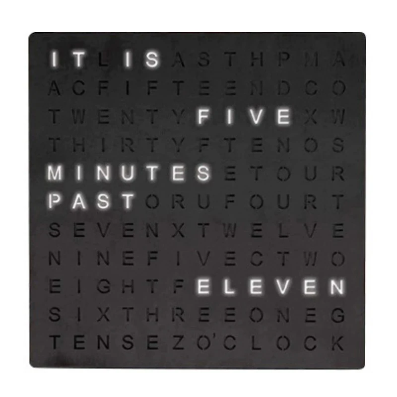 Emrge LED Word Clock - Back - EMWCBK