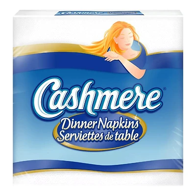 Cashmere Dinner Napkins - White - 8 x 50's