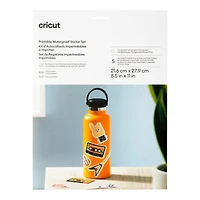 Cricut Printable Waterproof Holographic Sticker Set - 21.6 cm x 27.9 cm - Transparent - 5's