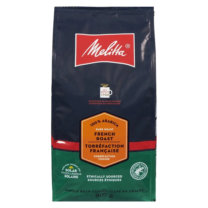 Melitta Whole Beans Rainforest Alliance French Roast - 907g