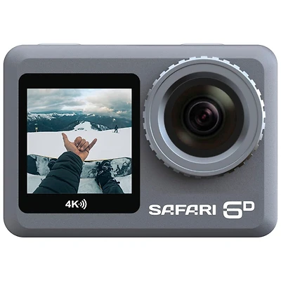 Safari 6D Dual Screen Real 4K Action Camera Kit