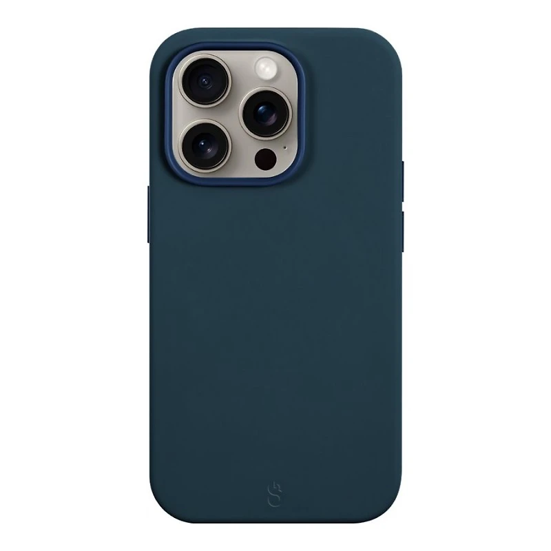 LOGiiX Vibrance Silicone Back Cover for iPhone 15 Pro - Petrol Blue