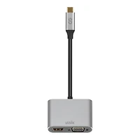 LOGiiX USB-C to VGA & HDMI Adapter - Graphite Grey - LGX-13603