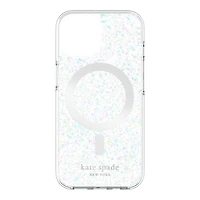 Kate Spade New York Hardshell Case for iPhone 15 Pro - Chunky Glitter Iridescent