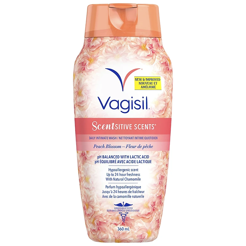 Vagisil Scentsitive Scents Intimate Wash - Peach Blossom - 360ml